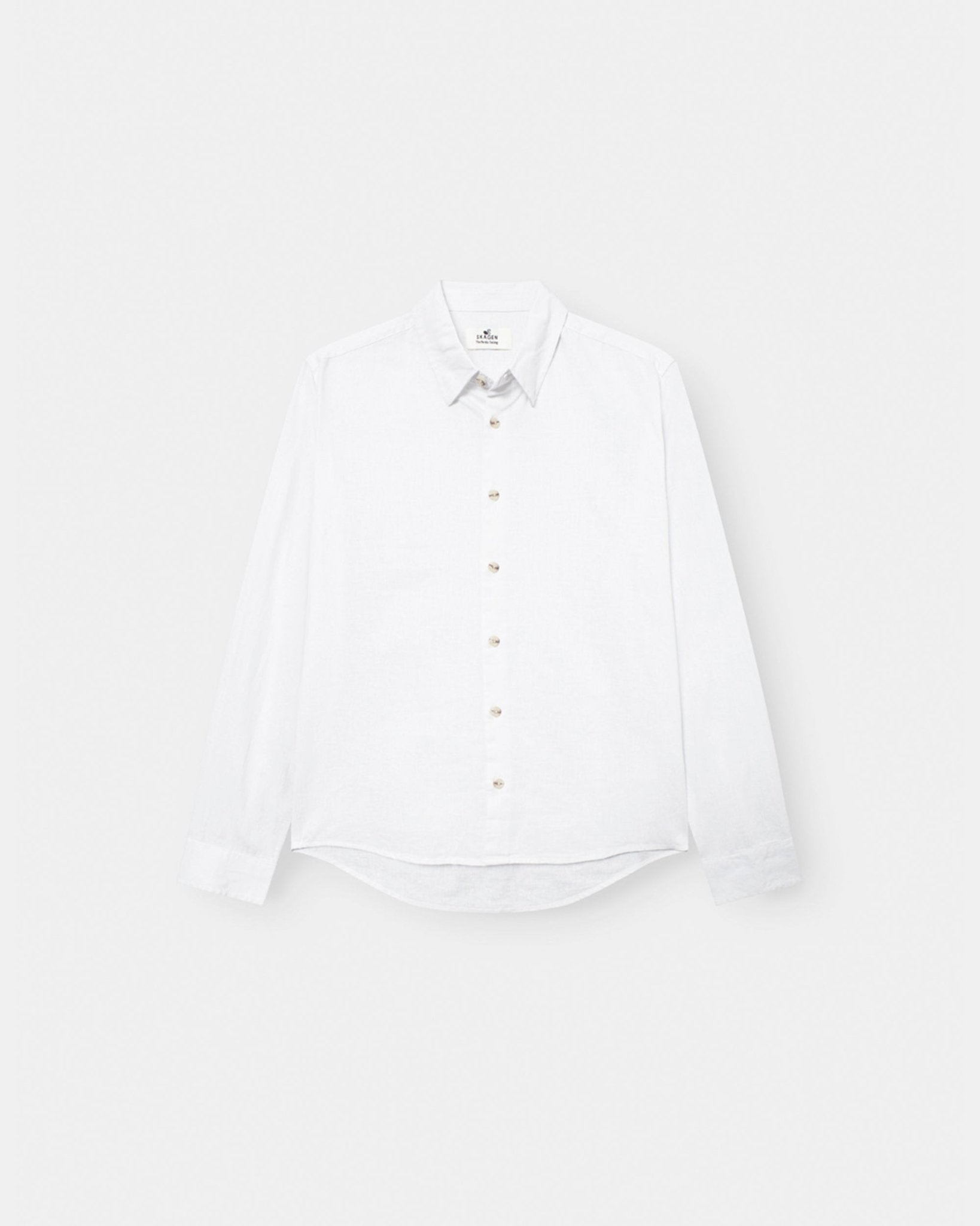 Langærmet Hørskjorte Hvid | Skagen - clothing.dk